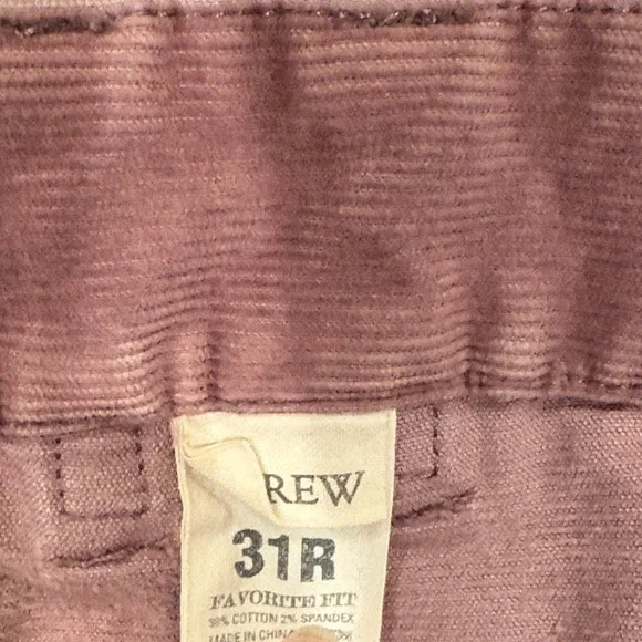 J. Crew Women's Cordoroy Pants in distressed purple - Picture 3 of 5